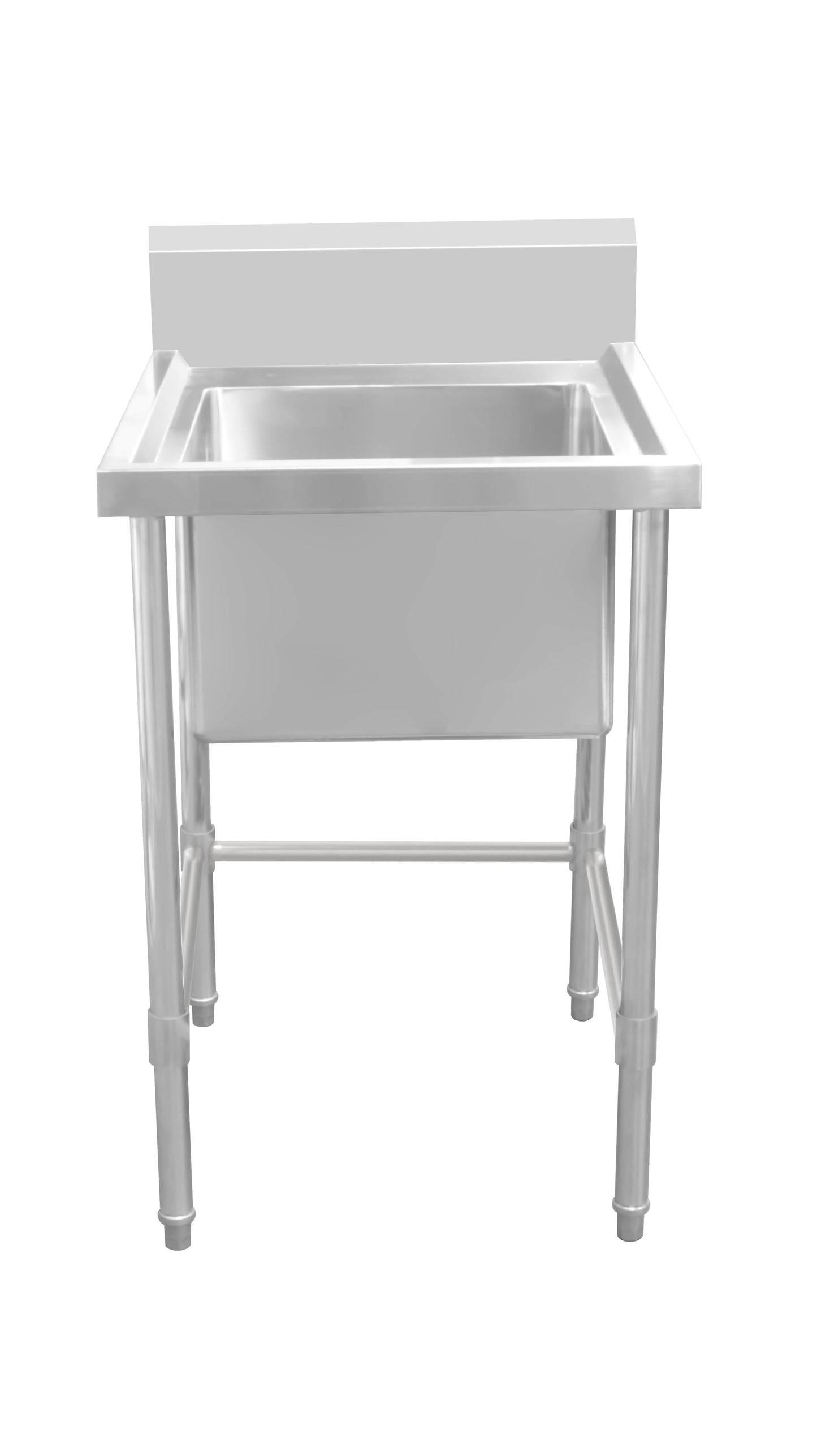 Kitchen Knock Work Bench - Single Sink with Leg Brace ASS-04560C 450 x 600 x 900 + 150mm
