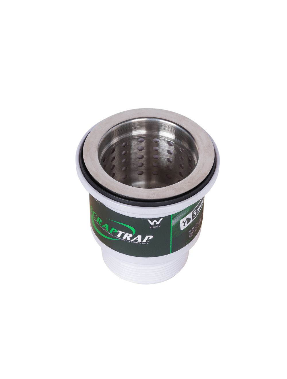 3Monkeez Scraptrap. 50mm BSP Connection. Includes Fixed Strainer and Removable Basket Suit 90mm O/L