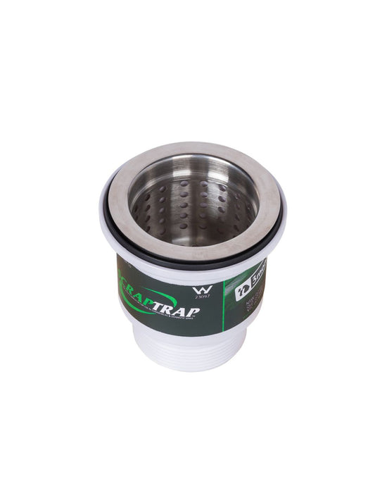 3Monkeez Scraptrap. 50mm BSP Connection. Includes Fixed Strainer and Removable Basket Suit 90mm O/L