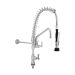 3Monkeez Inc 12" Pot Filler CLEAN-A-JET- S/S Single Hob Mount Compact Pre Rinse Unit.