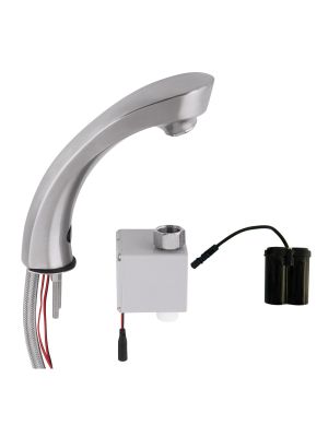 3Monkeez STAINLESS STEEL INFRARED SENSOR TAPS - HOB MOUNTED Mains With Temp Valve