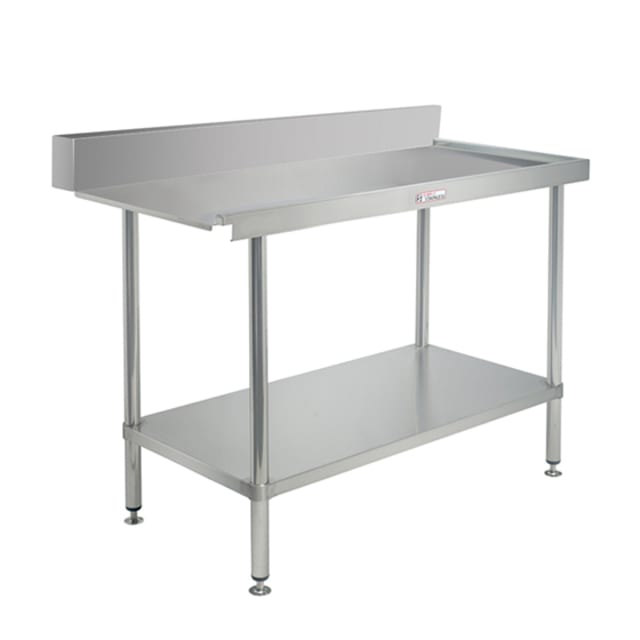 Simply Stainless Dishwasher Outlet Bench - Right Hand Outlet 1650x700x900 SS07.7.1650R