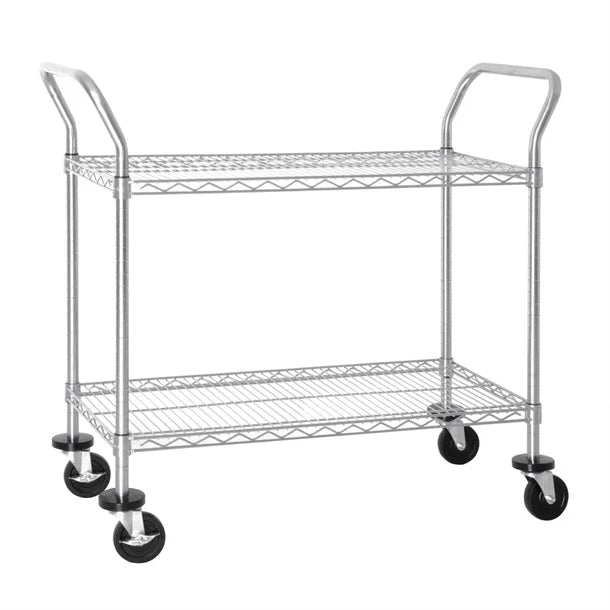 Vogue Chrome 2 Tier Wire Trolley CC430