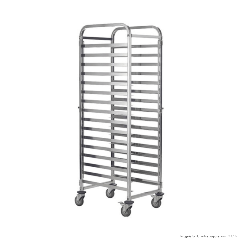 S/S GN Pan Trolley, 16 Pan Capacity, 470x620x1800mm 404091