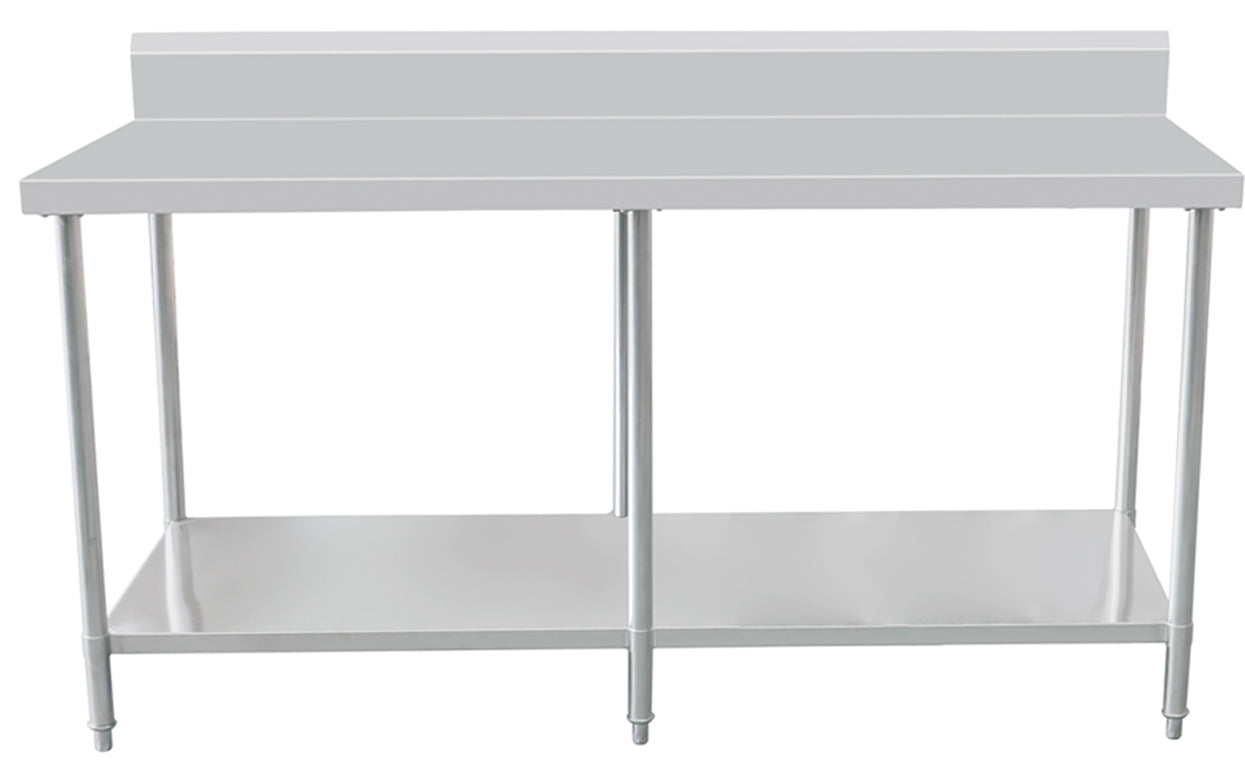 Kitchen Knock Work Bench with Splashback & Undershelf AWS-2160 / 600 2100 x 600 x 900 + 150mm