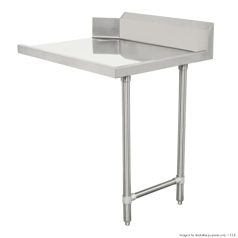 Modular S/S Clean Dish Table (Left) 900x700x900mm with 150mmH Splashback CDT-900L