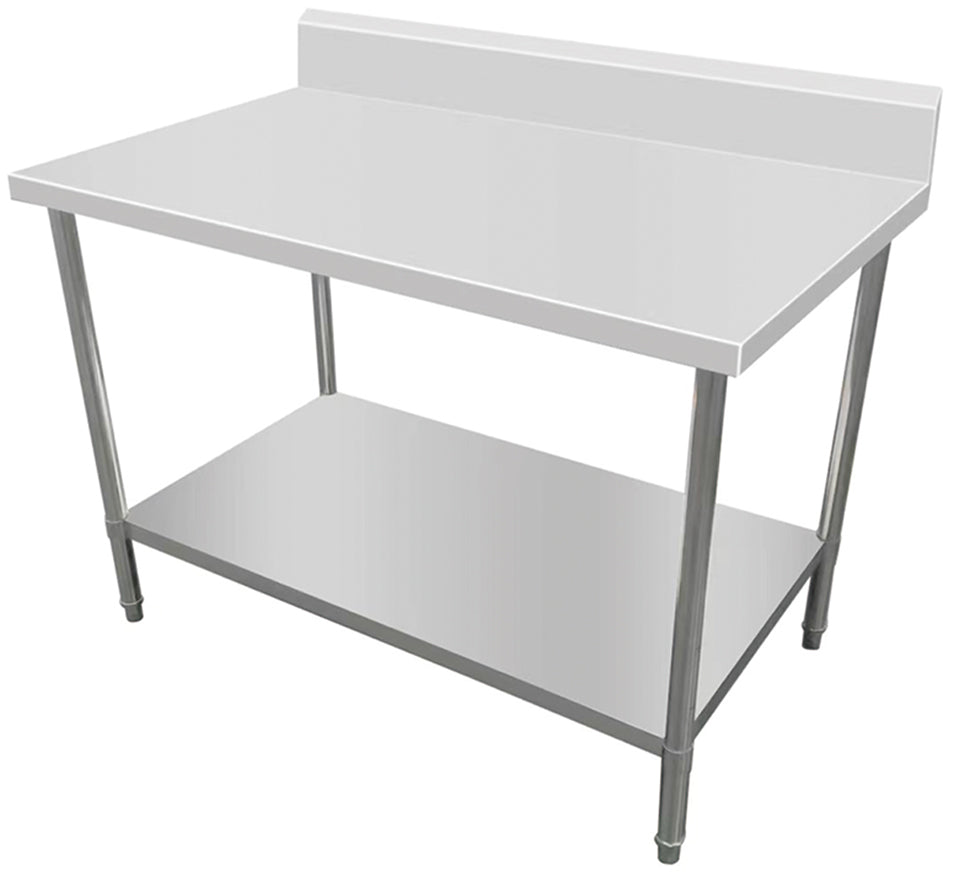 Kitchen Knock Work Bench with Splashback & Undershelf AWS-2480 / 800 2400 x 800 x 900 + 150mm