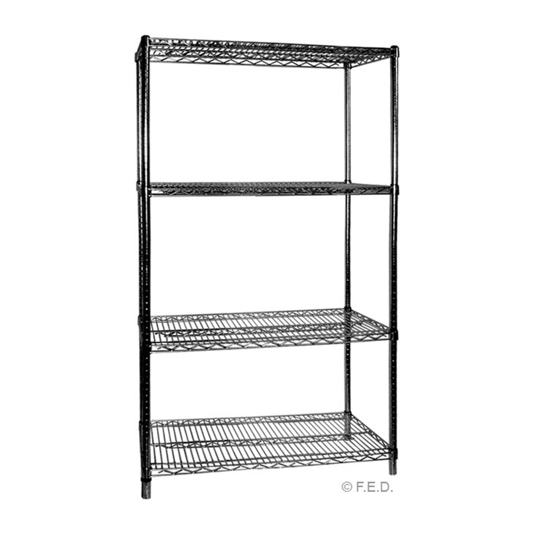 Modular Systems Four Tier Shelving - 610 mm deep x 1880 high x 610 width B24/24