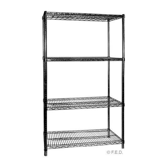 Modular Systems Four Tier Shelving - 610 mm deep x 1880 high x 610 width B24/24