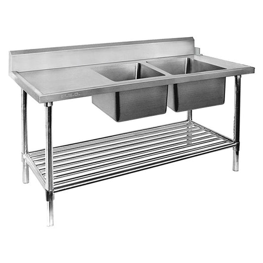 Modular Systems Right Inlet Double Sink Dishwasher Bench 1800x700x900 DSBD7-1800R/A