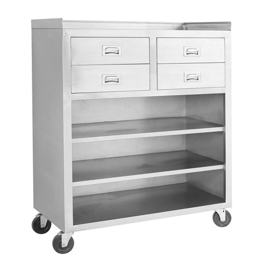 Modular Systems Mobile cabinet with 4 Drawers and 3 Shelves MS116