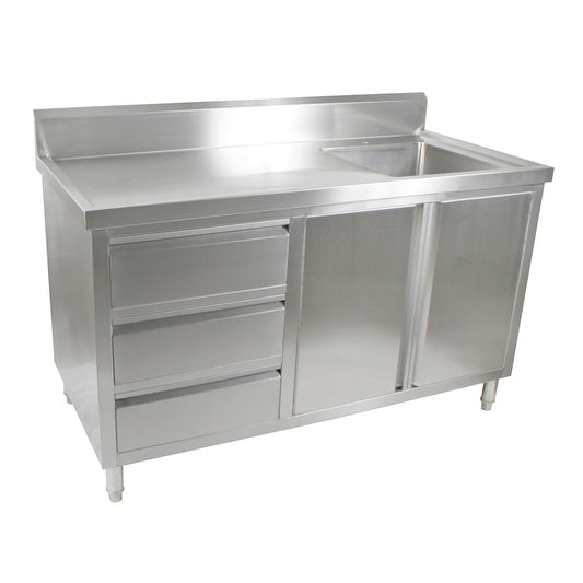 Modular Systems Cabinet with Right Sink 1500x600x900 SC-6-1500R-H