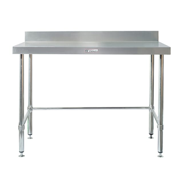 Simply Stainless Work Bench with Splashback Includes Leg Brace 600x600x900 SS02.0600LB