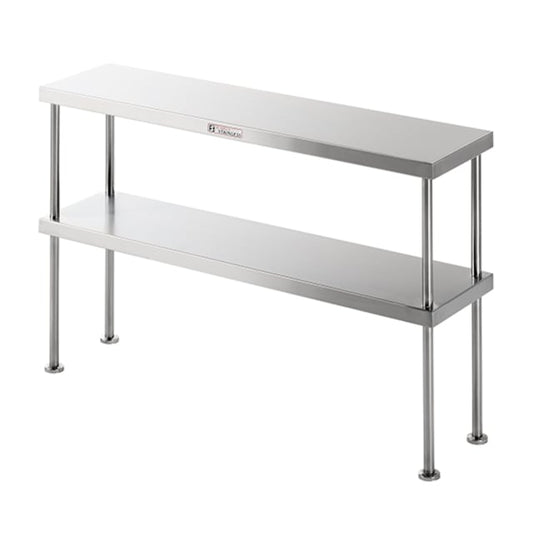 Simply Stainless Double Bench Over Shelf  2 Tier 900x300x750 SS13.0900