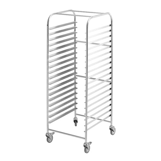 Simply Stainless Mobile Trolleys Bakery Trolley 
To suit 400 x 600 x 25mm deep trays SS16.BT